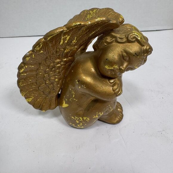 Gold Leaf‎ Cherub Angel 4in - Picture 1 of 5